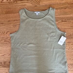 Croft & Barrow Sage Green Sleeveless Tank Top